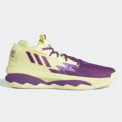 Adidas Performance Dame 8 "4th Quarter K.O" Ανδρικά Παπούτσια για Μπάσκετ YELTIN/GLOPRP/SIGGNR