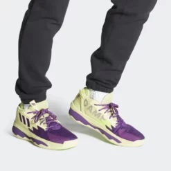 Adidas Performance Dame 8 "4th Quarter K.O" Ανδρικά Παπούτσια για Μπάσκετ YELTIN/GLOPRP/SIGGNR -Ανδρικά Παπούτσια Εκπτώσεις adidas dame 8 8