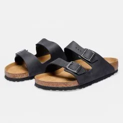Birkenstock Classic Arizona Ανδρικά Σανδάλια BLACK -Ανδρικά Παπούτσια Εκπτώσεις birkenstock bs classic arizona nu oiled sfb black 4