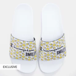 Ανδρικά Champion Smiley Unisex Slides WHT