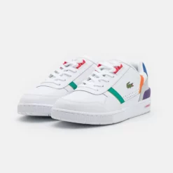 Lacoste T-Clip Ανδρικά Παπούτσια WHT/ORG -Ανδρικά Παπούτσια Εκπτώσεις lacoste t clip 222 2 sma 2