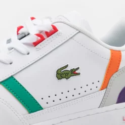 Lacoste T-Clip Ανδρικά Παπούτσια WHT/ORG -Ανδρικά Παπούτσια Εκπτώσεις lacoste t clip 222 2 sma 5