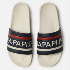 Napapijri Stream Lycra Ανδρικά Slides WHITE/NAVY