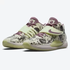 Nike KD14 Ανδρικά Παπούτσια για Μπάσκετ LIME ICE/LIGHT MULBERRY-PEARL WHITE -Ανδρικά Παπούτσια Εκπτώσεις nike kd14 13