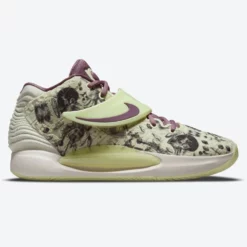 Nike KD14 Ανδρικά Παπούτσια για Μπάσκετ LIME ICE/LIGHT MULBERRY-PEARL WHITE