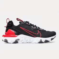 Nike React Vision Ανδρικά Παπούτσια BLACK/UNIVERSITY RED-IRON GREY-WHITE