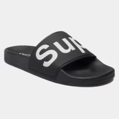Ανδρικά Superga 1908 Unisex Slides Black-White - Black - White -Ανδρικά Παπούτσια Εκπτώσεις superga 1908 slides polysoft 3