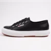 Γυναικεία Superga 2750 Nappa Δερμάτινα Sneakers BLACK-WHITE