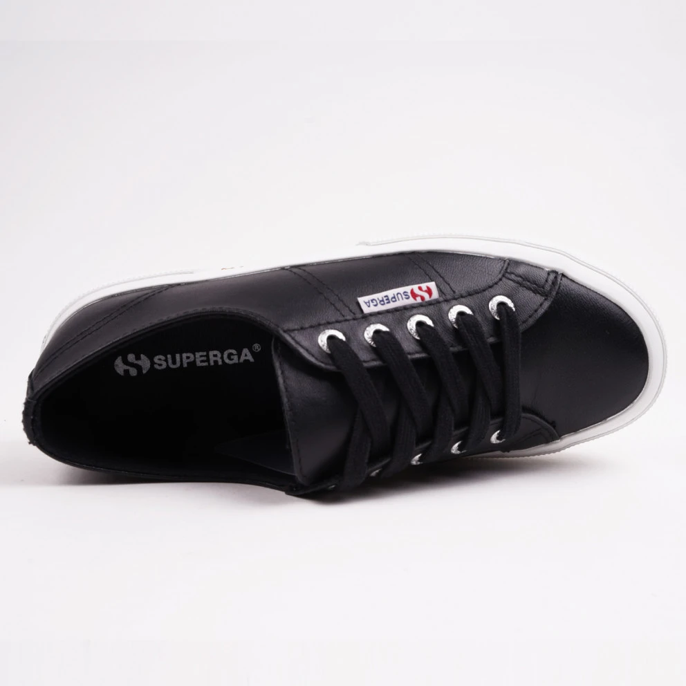 Γυναικεία Superga 2750 Nappa Δερμάτινα Sneakers BLACK-WHITE 3 Γυναικεία Superga 2750 Nappa Δερμάτινα Sneakers BLACK-WHITE - Image 3