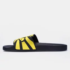 Γυναικεία Superga Logo Unisex Slides Black-Yellow -Ανδρικά Παπούτσια Εκπτώσεις superga slide multicolor logo 14