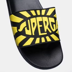 Γυναικεία Superga Logo Unisex Slides Black-Yellow -Ανδρικά Παπούτσια Εκπτώσεις superga slide multicolor logo 17
