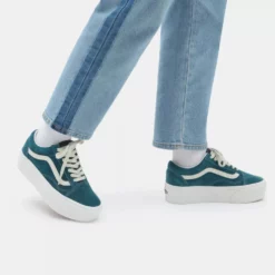 Vans Ua Old Skool Stackform Γυναικεία Παπούτσια Deep Teal -Ανδρικά Παπούτσια Εκπτώσεις vans ua old skool stackform vrsu 6